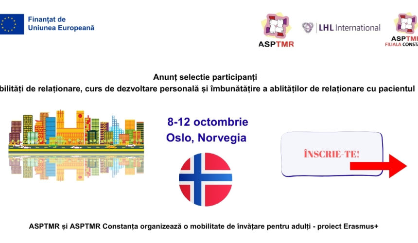 Anunț selectie participanți la cursul : Abilități de relaționare Anunț selectie participanți la cursul : Abilități de relaționare